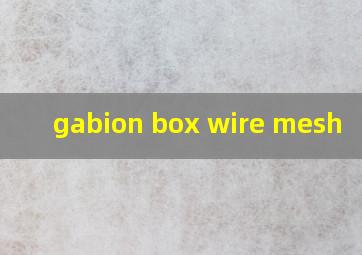  gabion box wire mesh